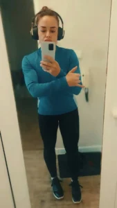 Mila Chervenkova is going for a run