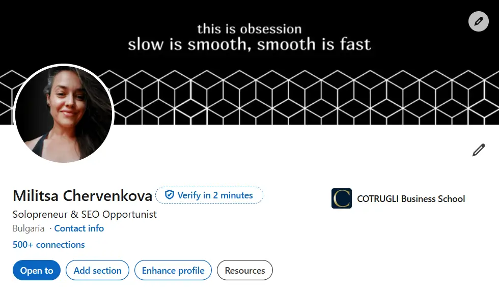 Mila Chervenkova LinkedIn Profile Mila Chervenkova LinkedIn Profile